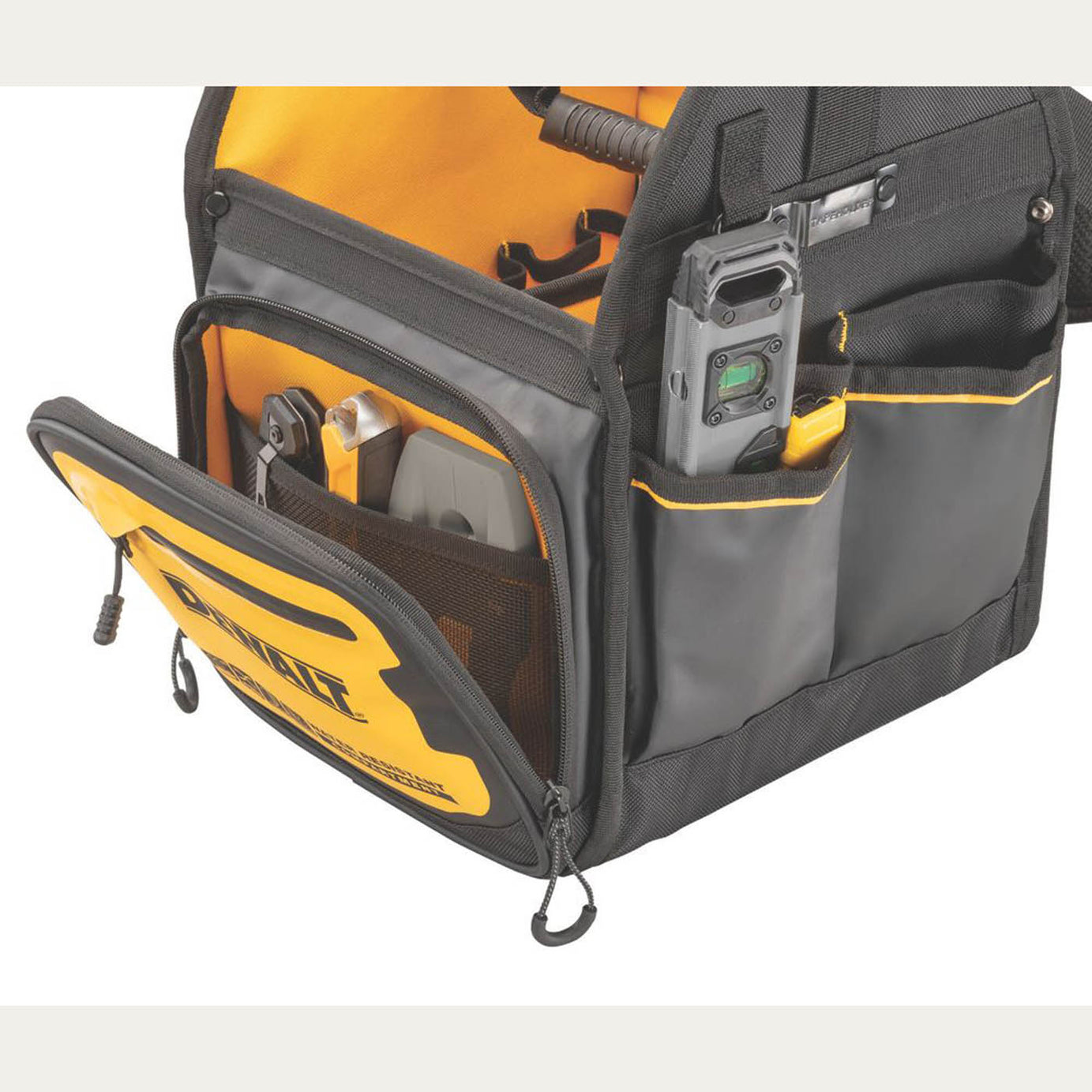 DEWALT Electricians Tote Bag Water Resistant Adjustable Shoulder Strap 11in - Image 4