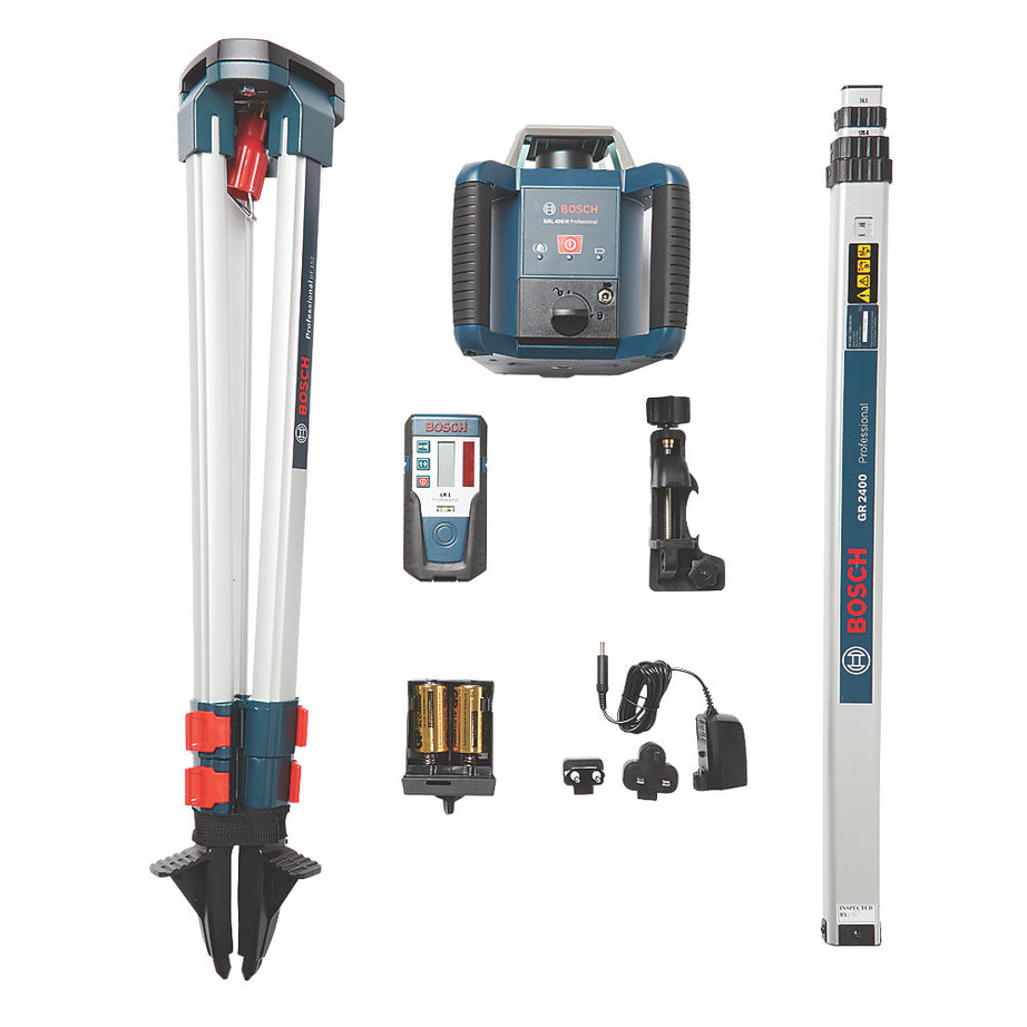 Bosch Rotary Laser Level GRL 400H with Tripod Includes 2x Batteries & Charger - Image 3