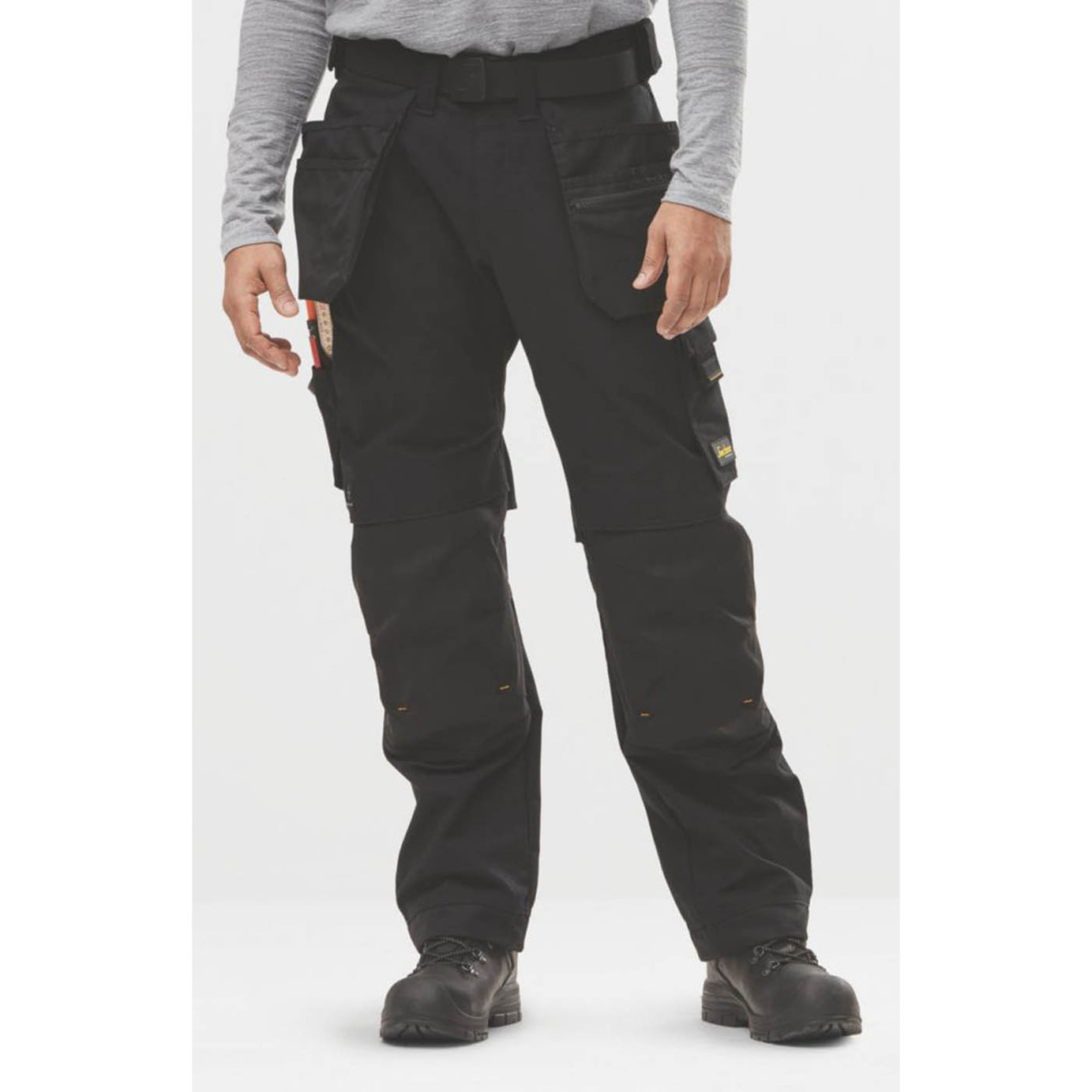 Snickers Work Trousers Mens 6224 Regular Fit Black Multi Pockets Cargo 33W 30L - Image 3