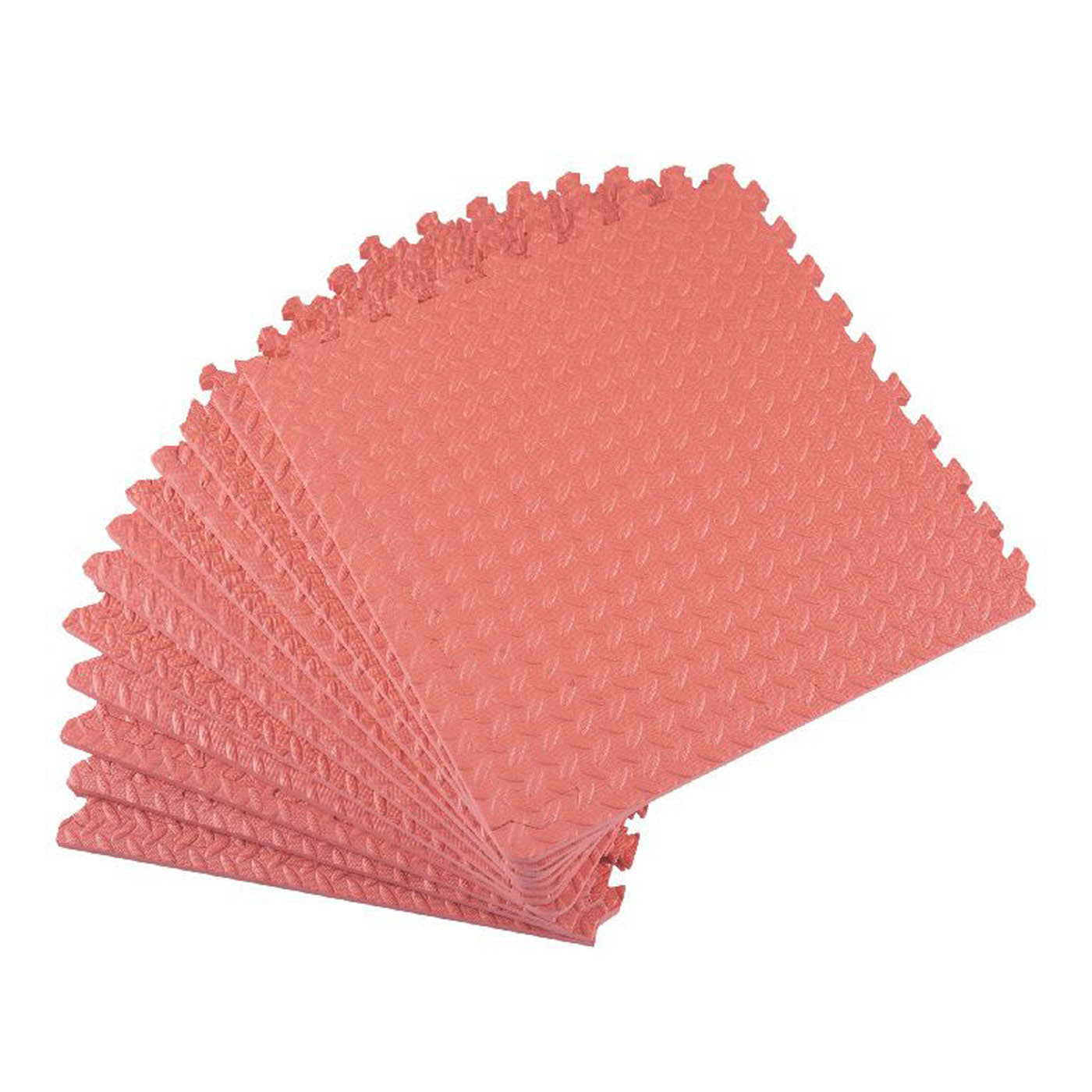 Essentials Interlocking Floor Tiles High Density Foam Red Anti Slip 20mm 12 Pack - Image 1