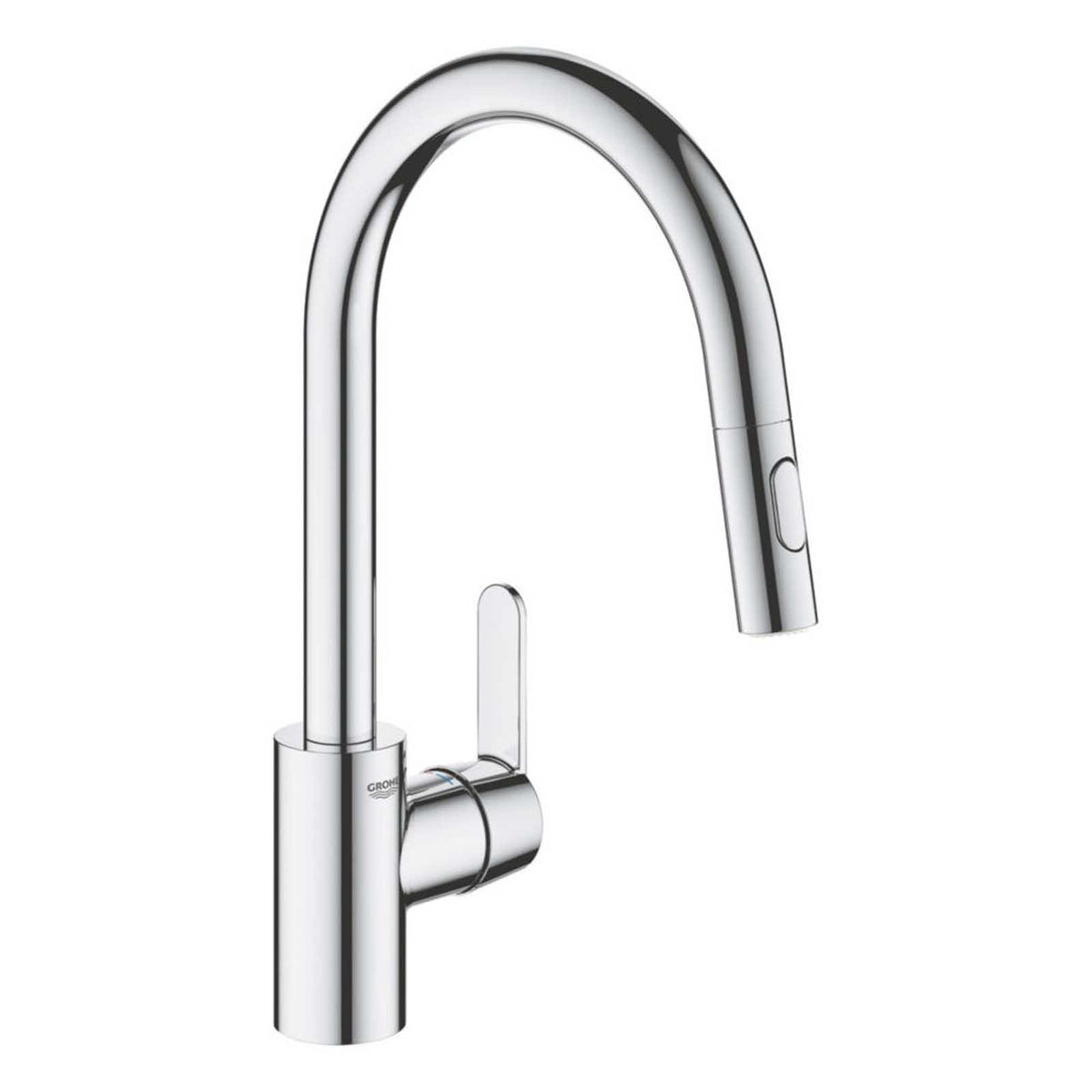 Grohe Kitchen Sink Tap Mono Mixer Chrome Single Lever Swivel Spout Modern Faucet - Image 2