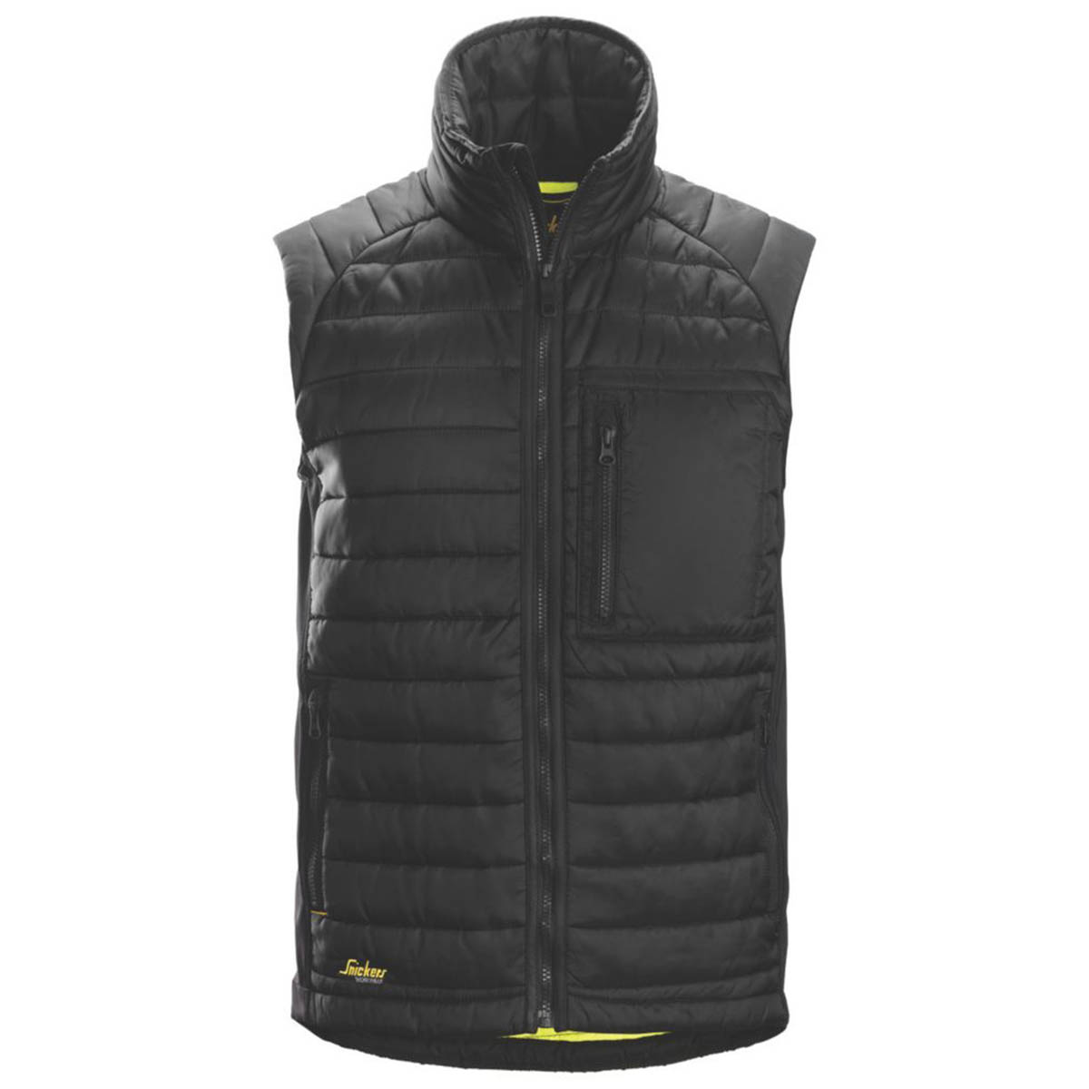 Snickers Mens Body Warmer Insulator Vest Black Zip Up Pockets Large 43" Chest - Image 1