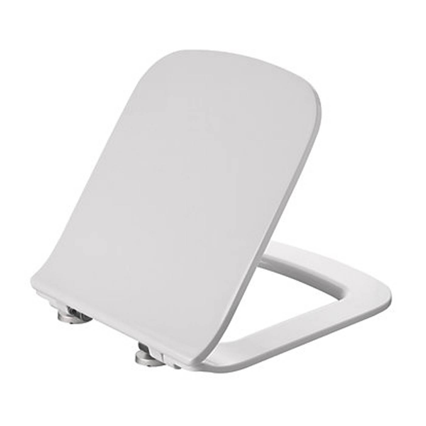 Toilet Seat Square Adjustable White Soft Close Quick Release Slim Modern - Image 4