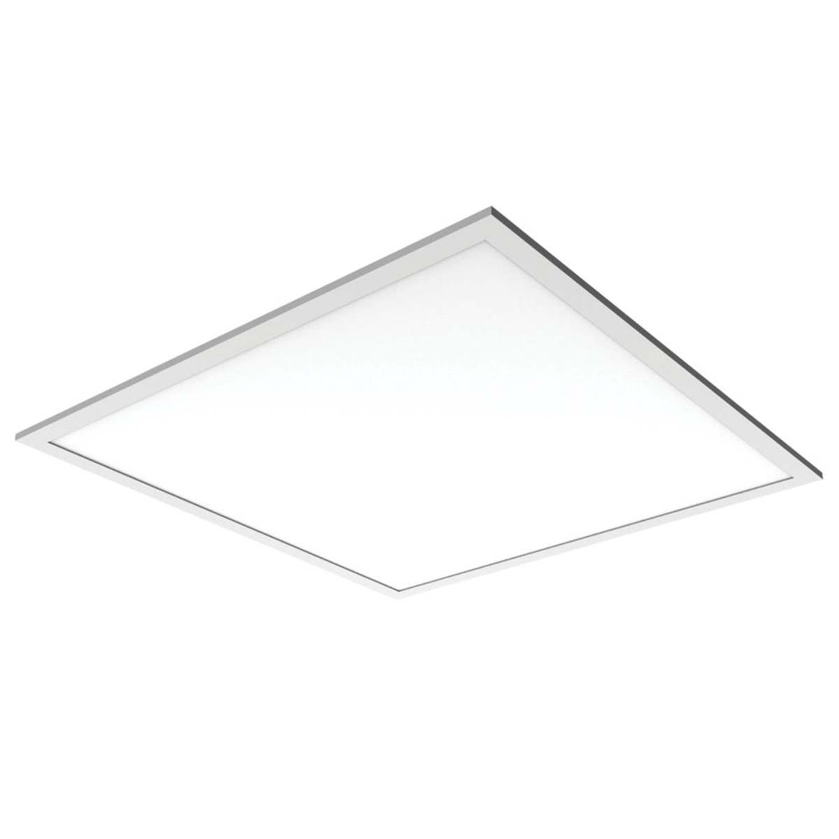 LAP LED Panel Light Edge-Lit White Aluminium Square Neutral White 595mm x 595mm - Image 1