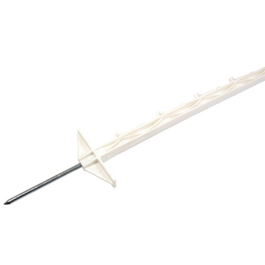 Stockshop Multi-Wire Polyposts Temporary Fence White UV-Resistant 1.05M 30 Pack - Image 1