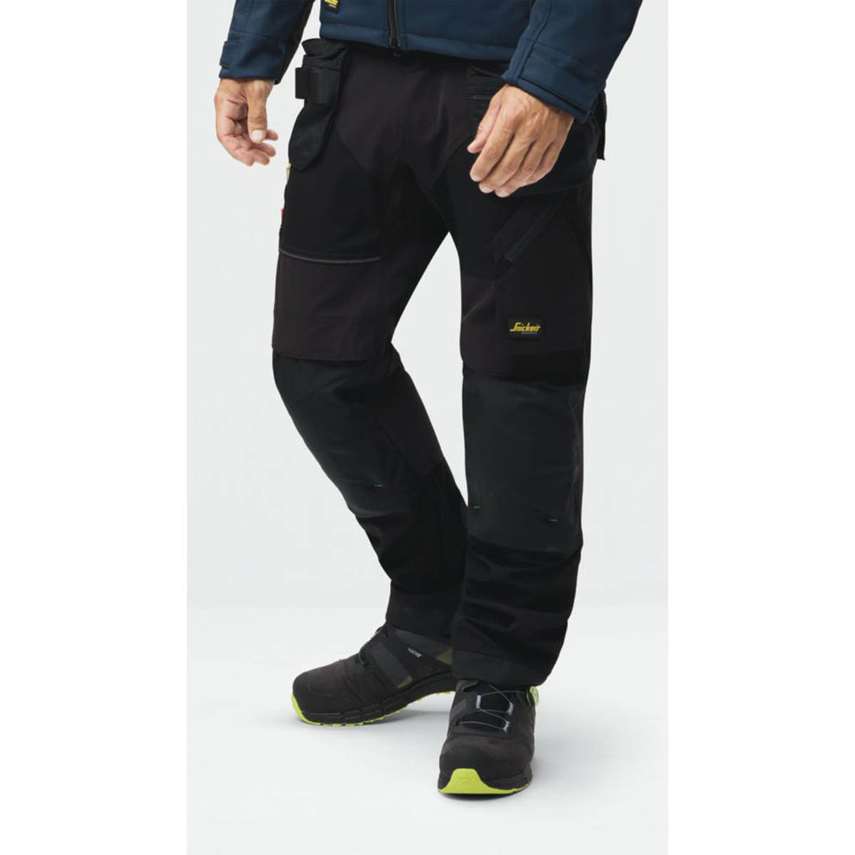 Snickers Work Trousers Mens Regular Fit Black Stretch Multi Pockets 33W 32L - Image 3