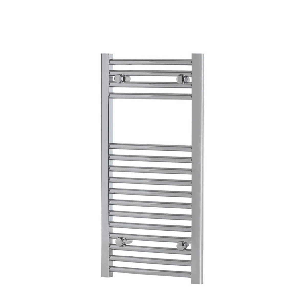 Towel Rail Radiator Curved Gloss Chrome Bathroom Warmer Ladder H80xW40cm - Image 4