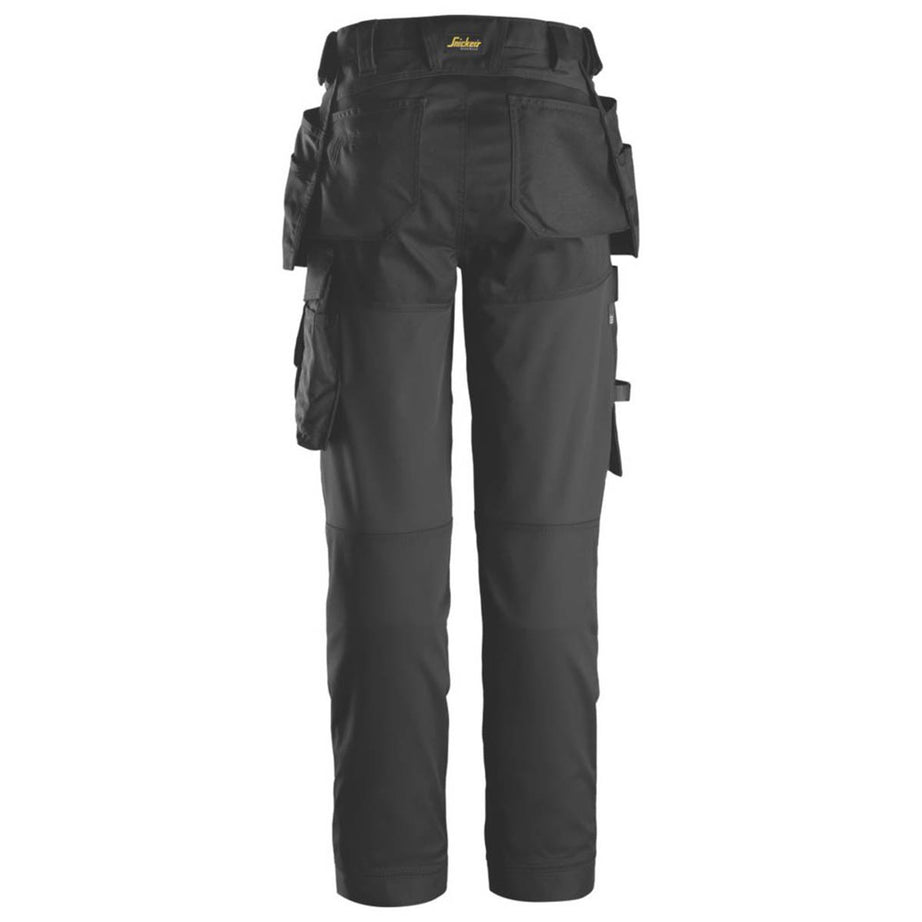 Snickers Work Trousers Womens Slim Fit Black Stretch Multi Pockets Size 14 31L - Image 3