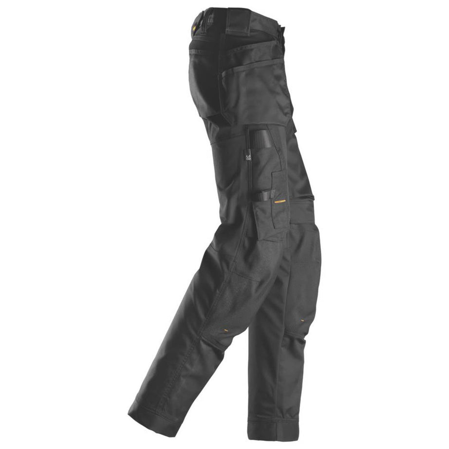 Snickers Work Trousers Womens Slim Fit Black Stretch Multi Pockets Size 14 31L - Image 5
