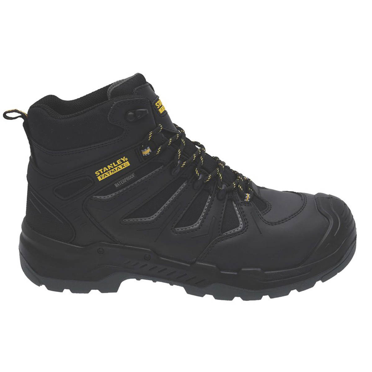 Stanle Safety Boots Mens Standard Fit Black Waterproof Shoes Steel Toe Size 11 - Image 2