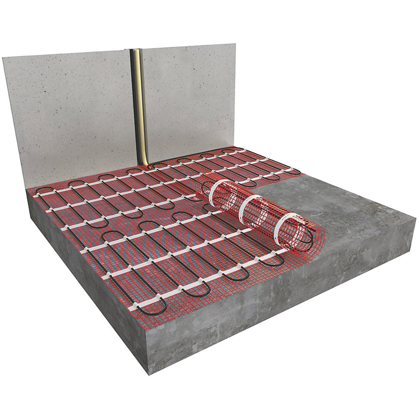 Underfloor Heating Mat Electric Single Sided Self Adhesive Base 150 W/m² 10m² - Image 3