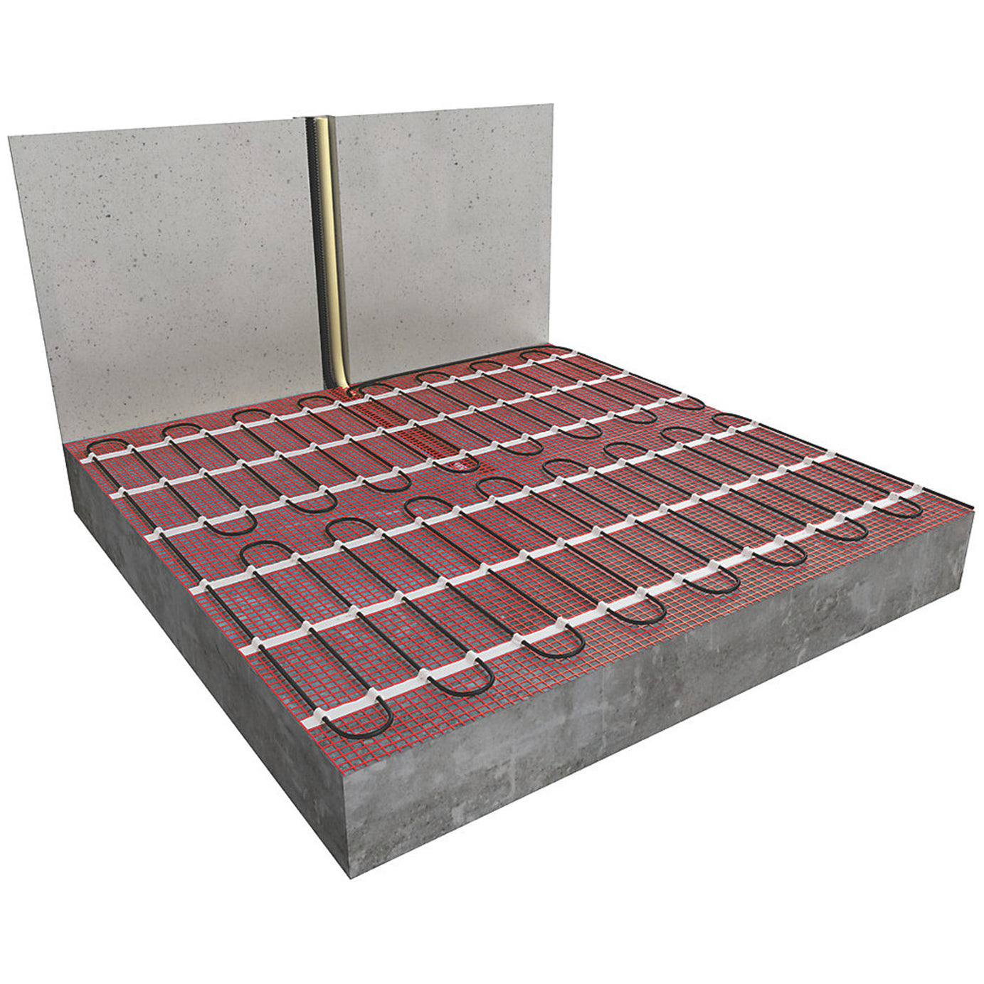 Underfloor Heating Mat Electric Single Sided Self Adhesive Base 150 W/m² 10m² - Image 4
