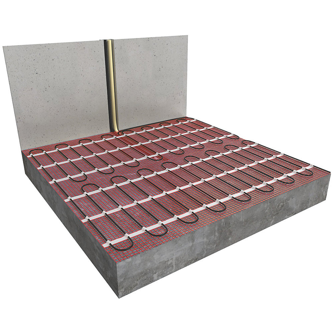 Underfloor Heating Mat Electric Single Sided Self Adhesive Base 150 W/m² 10m² - Image 4