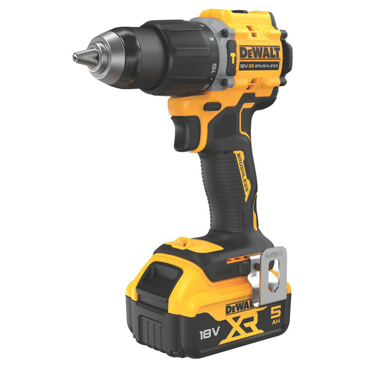 DeWalt Combi Drill Cordless 18V 2x5.0Ah Li-Ion DCD789P2T-GB Brushless Compact - Image 2