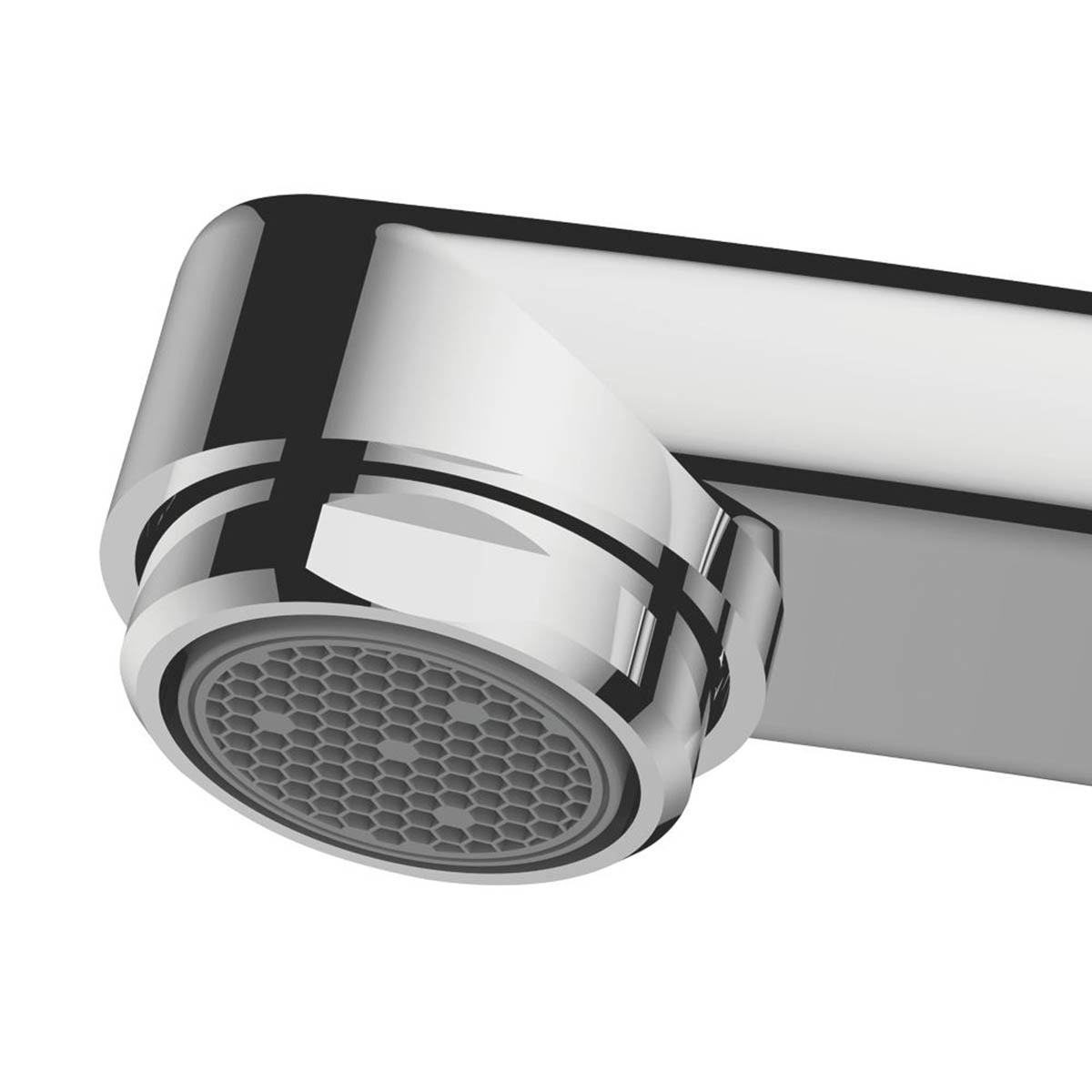 Swirl Kitchen Sink Tap Mixer Monobloc Chrome Single Lever Swivel Spout Faucet - Image 4