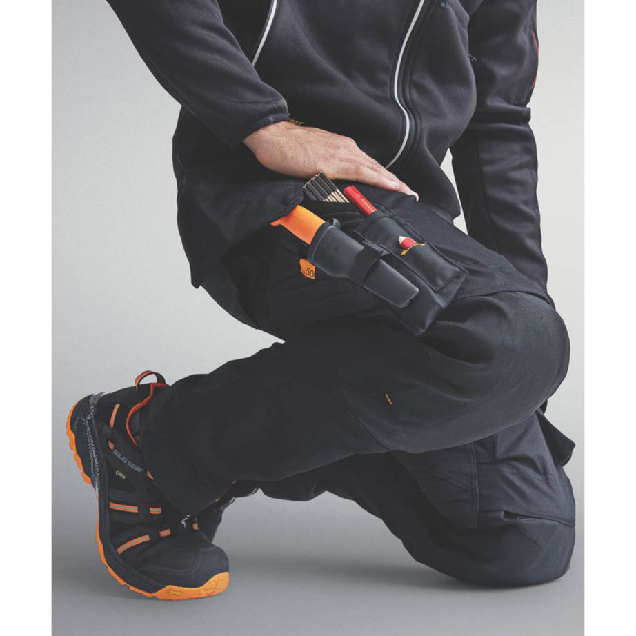 Snickers Mens Work Trousers Stretch Black Slim Fit Holster Pockets 33" W 32" L - Image 5