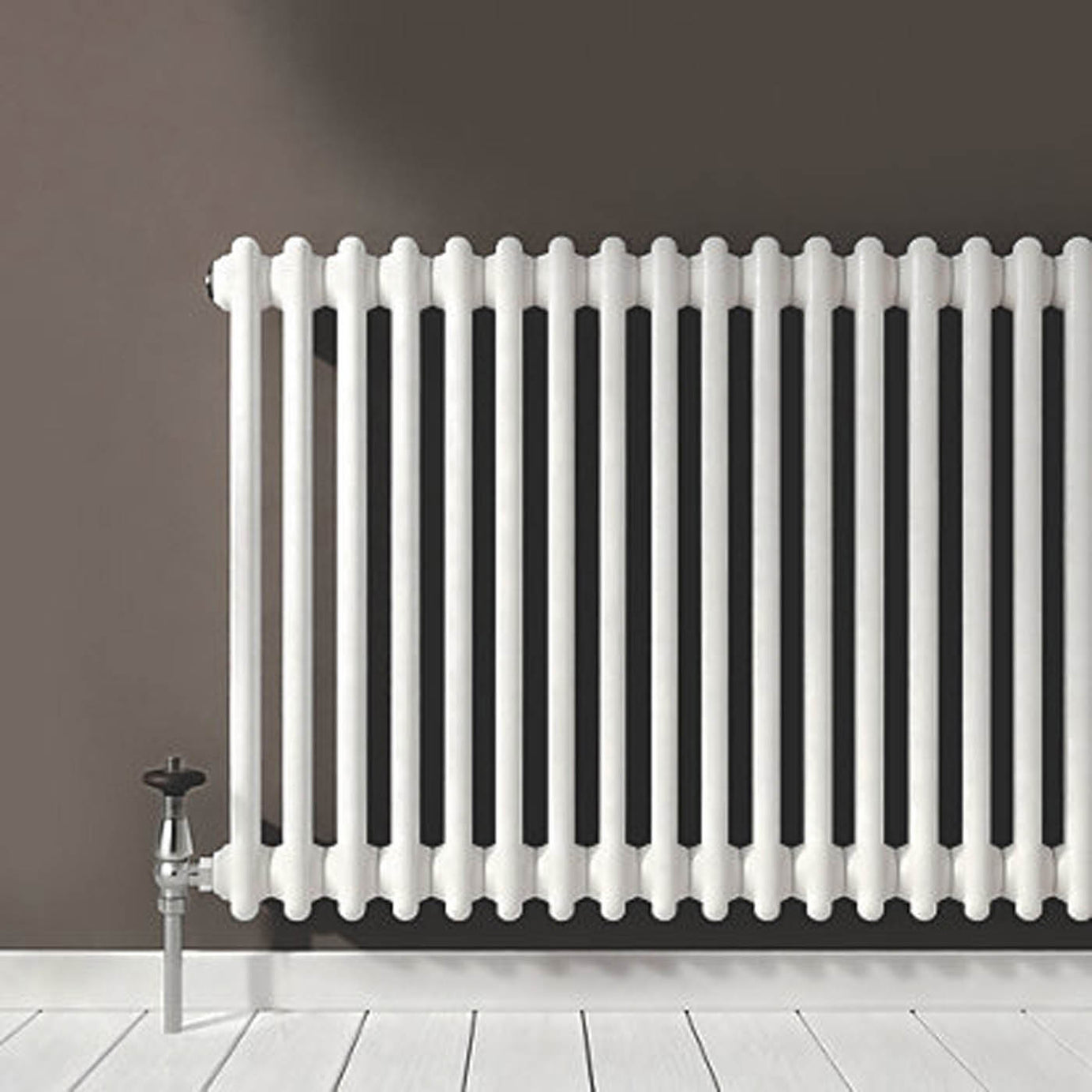 Flomasta 2 Column Radiator White Steel Horizontal Central Heating 60x78.5cm - Image 6