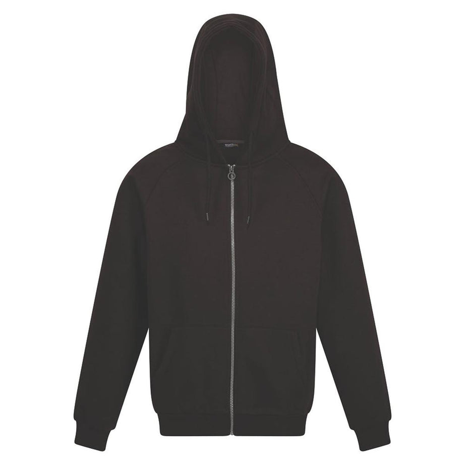 Regatta Work Hoodie Mens Black Full Zip Safety Sweatshirt 3X Large 53" Chest - Image 1