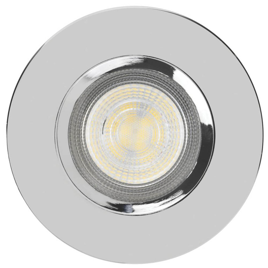 LED Downlights Dimmable Ceiling Light Chrome Warm White Round 400lm Pack Of 10 - Image 4