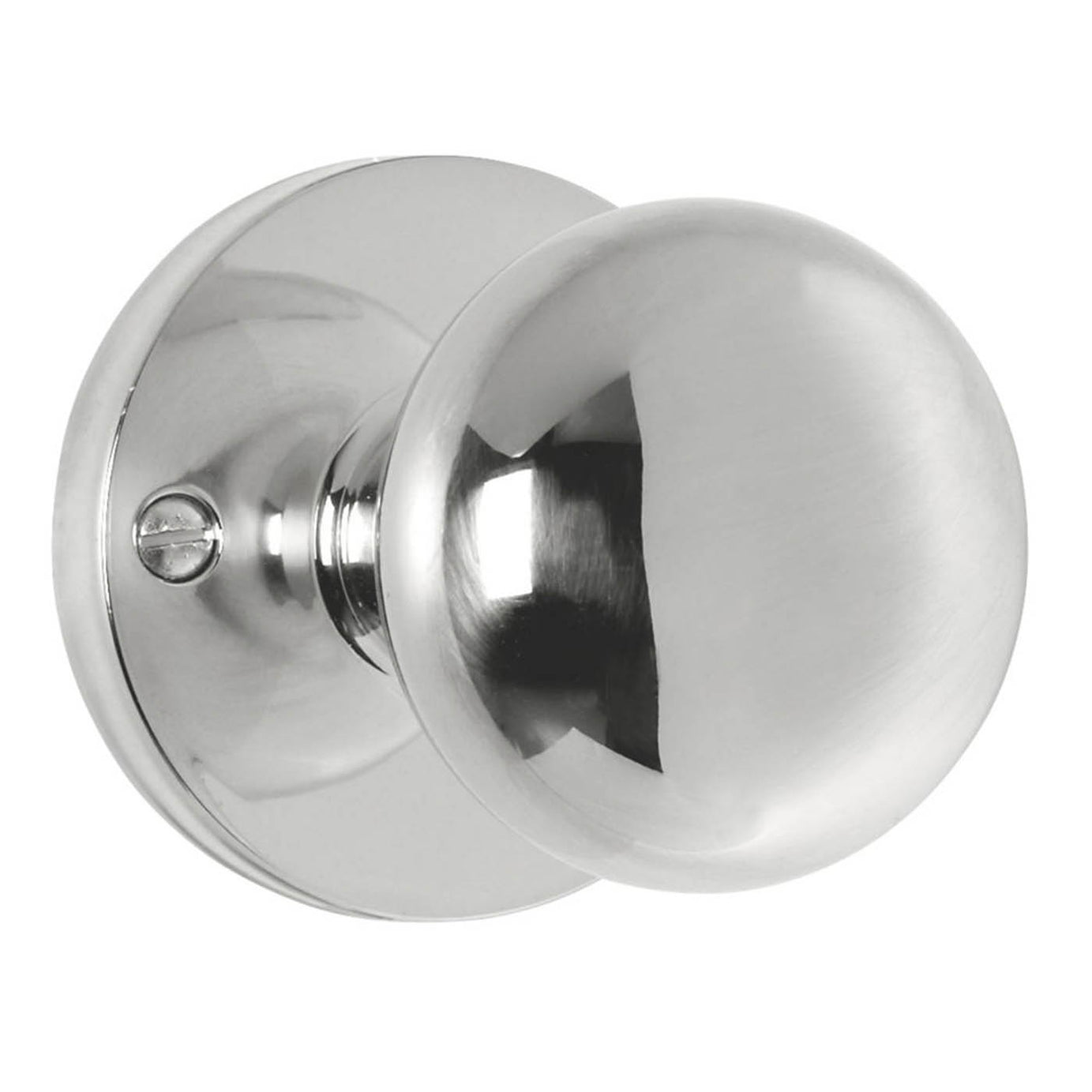 Carlisle Brass Mortice Door Knob Pair Metal Polished Chrome Internal 61mm - Image 1