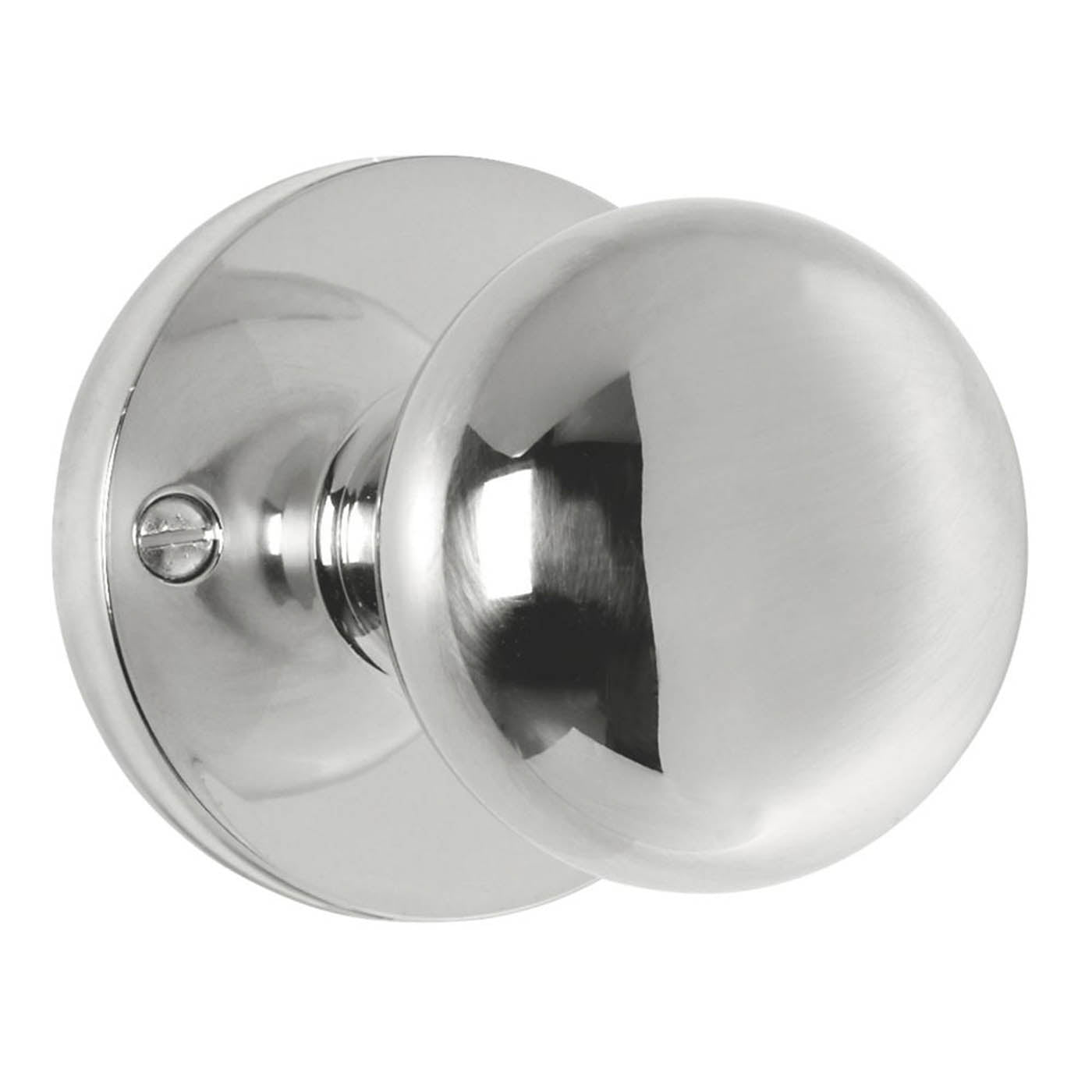 Carlisle Brass Mortice Door Knob Pair Metal Polished Chrome Internal 61mm - Image 1