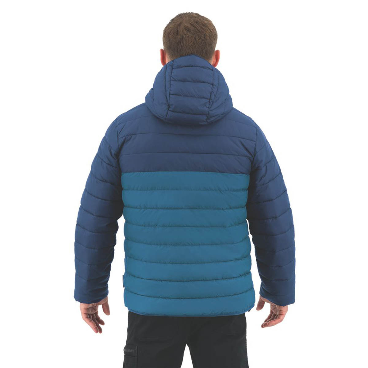 Mens Work Jacket Lightweight Water-Repellent Zipped Navy Blue X Large 50" Chest - Image 5
