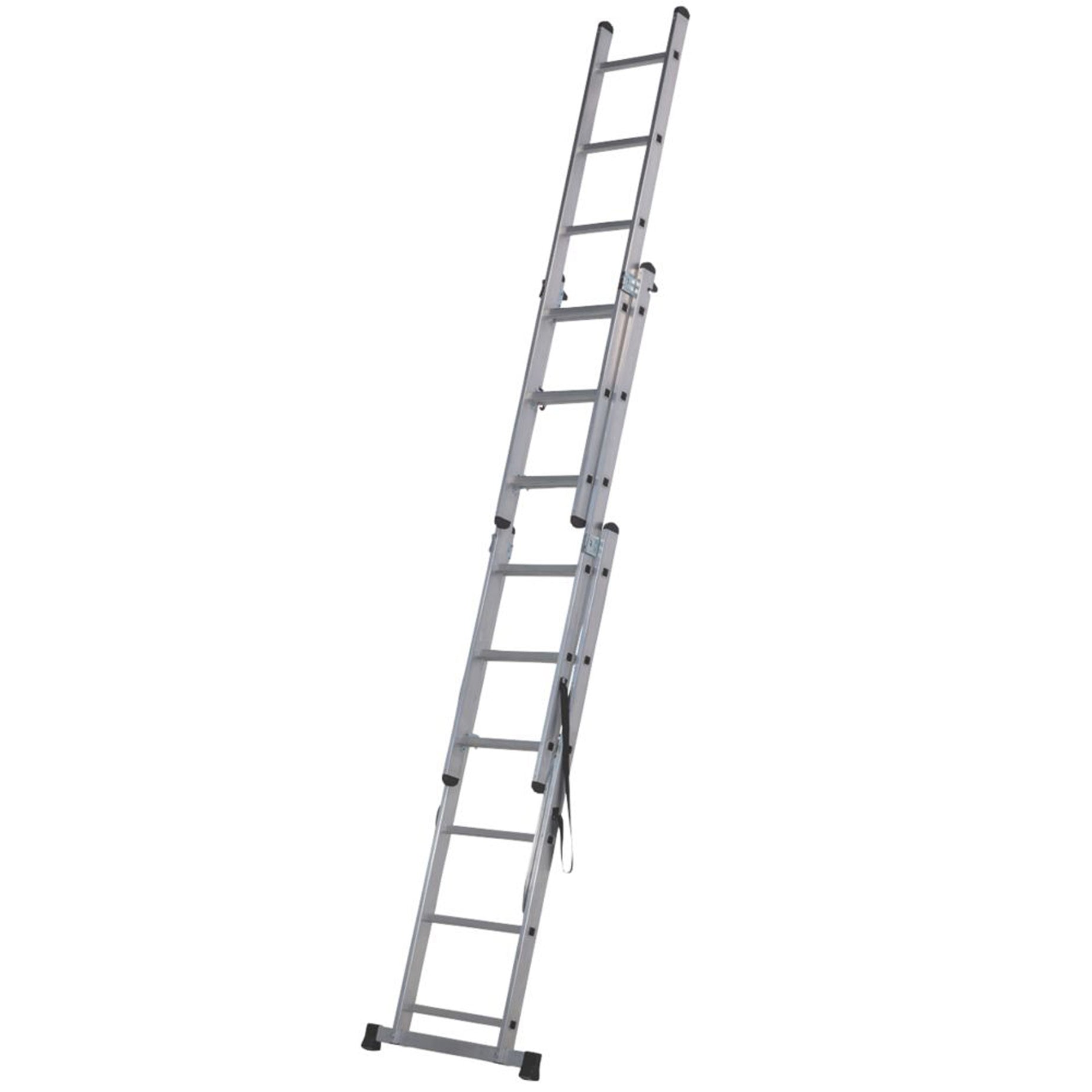 Combination Ladder 3 Section 4 Way Aluminium Extension Stepladder Non-Slip - Image 3