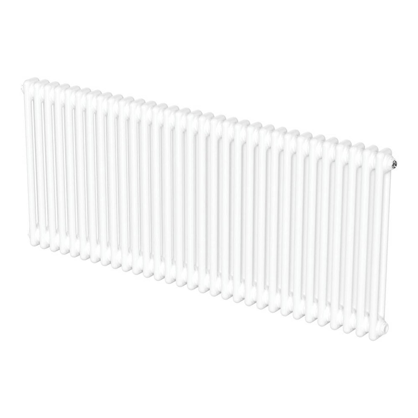Flomasta 2 Column Radiator White Horizontal Steel Central Heating 60x141.5cm - Image 1