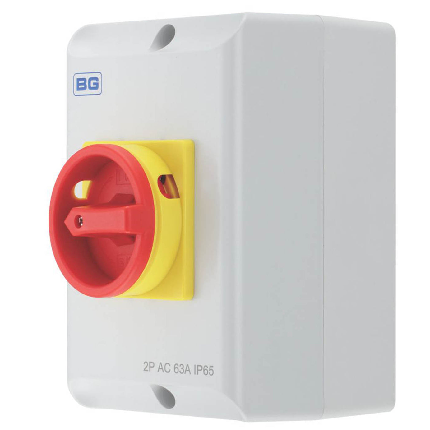British Rotary Isolator 2 Pole Dimmer CPRSD263 63A Weatherproof Light Grey - Image 1