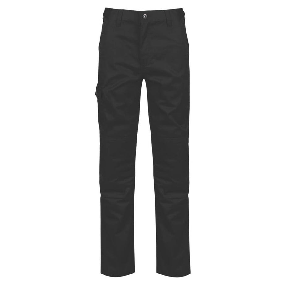 Regatta Work Trousers Mens Pro Cargo Classic Fit Black Multi Pockets 42"W 31"L - Image 1