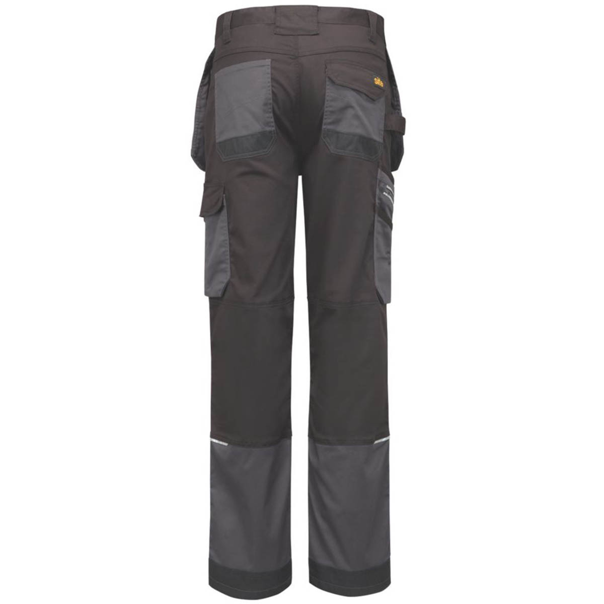 Site Work Trousers Mens Regular Fit Grey Black Multi Pockets Stretch 38"W 30"L - Image 3