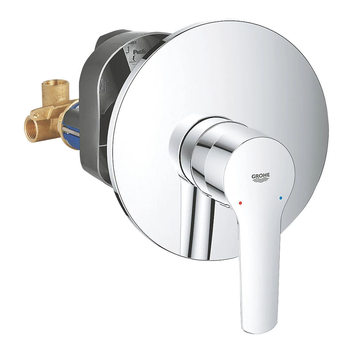 Grohe Mixer Shower Valve Single Lever Temperature Control Brass Chrome Finish - Image 1