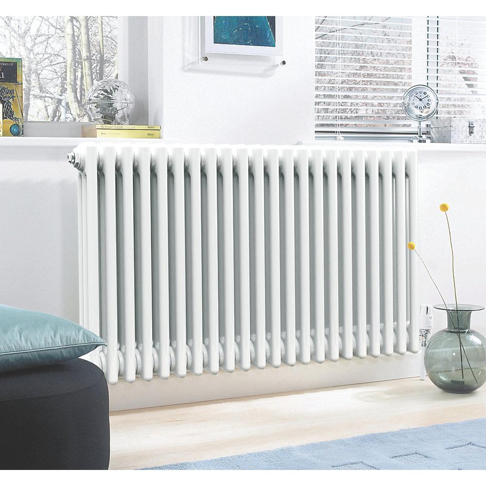Acova 3 Column Radiator Classic White Horizontal Steel 877W (H)50x(W)81.2 cm - Image 2
