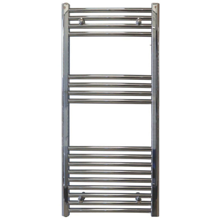 Towelrads Towel Rail Radiator Chrome Bathroom Warmer Ladder Flat (H)100x(W)60cm - Image 1