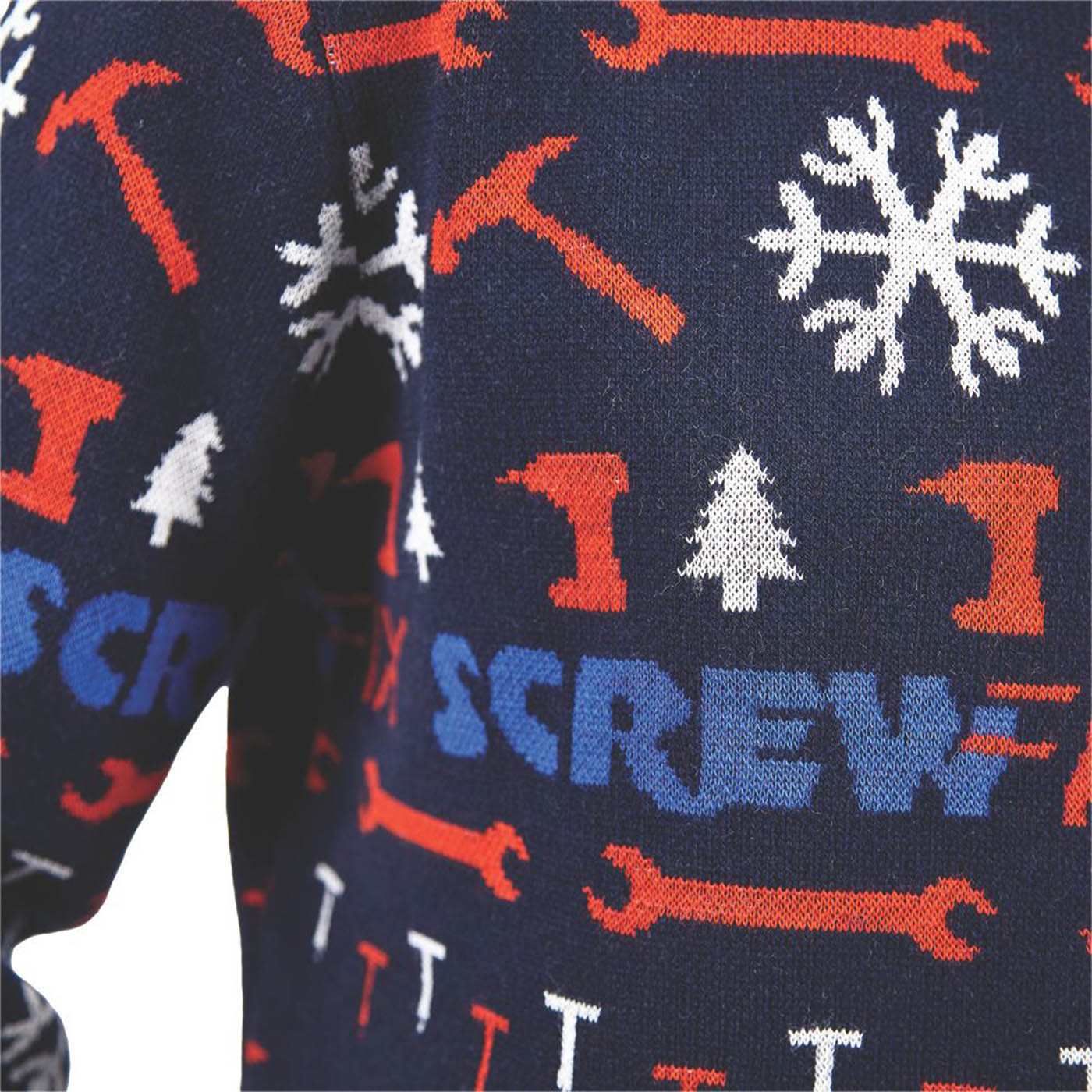 Site Christmas Work Jumper Mens Blue Pullover Sweatshirt Large 45in Chest - Image 3