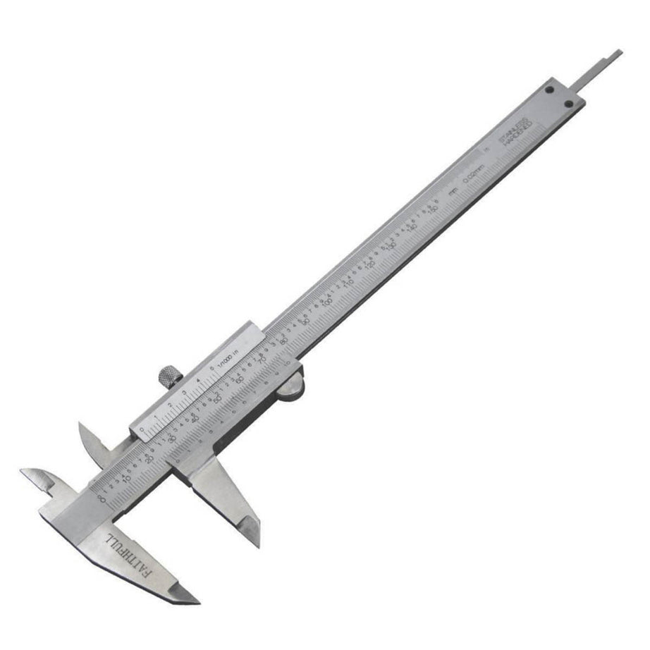 Faithfull Vernier Callipers Stainless Steel Metric Imperial Scales 150mm - Image 1