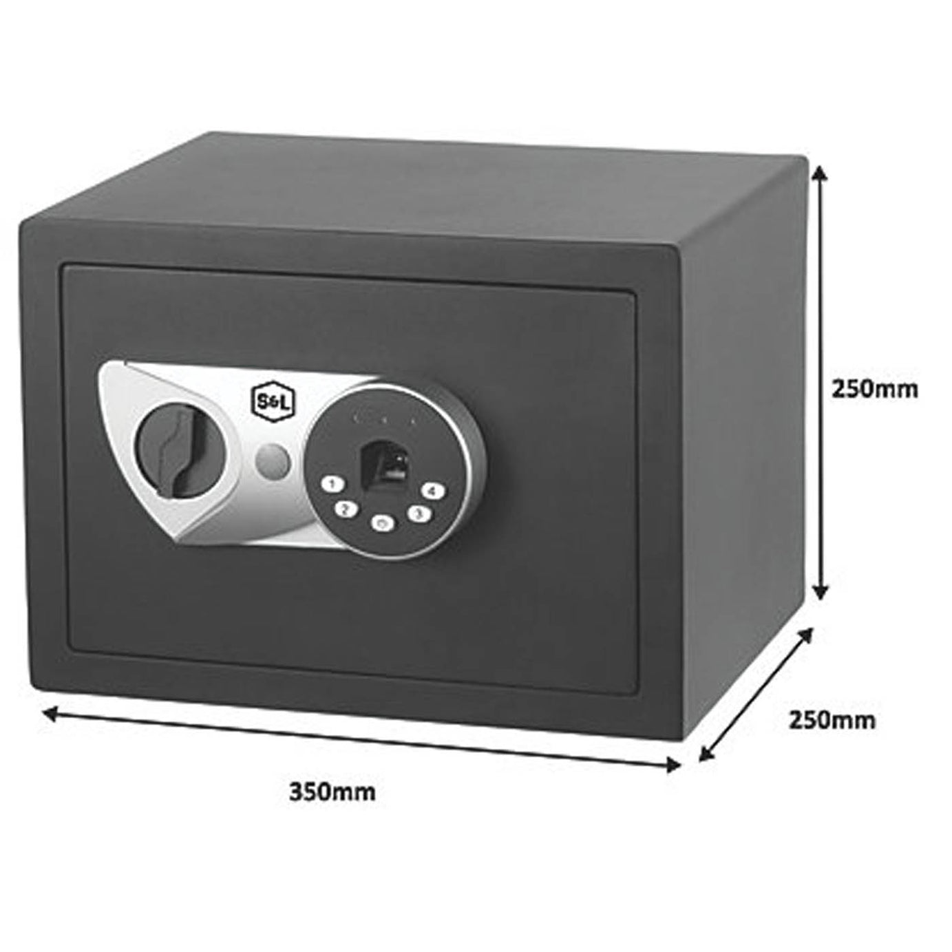 Smith & Locke Fingerprint Safe Steel Durable Wall Or Floor-Mounted 16Ltr - Image 5