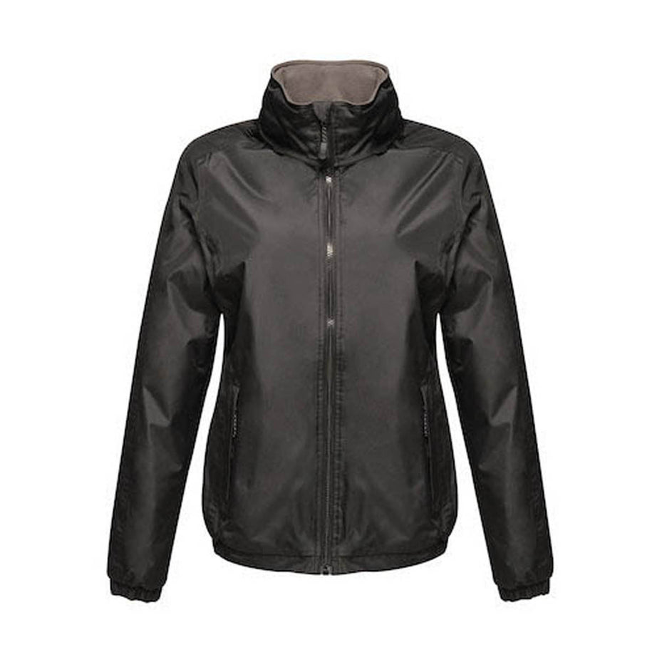 Ladies Dover Bomber Jacket Fleece Lined Waterproof Concealed Hood Black Size 10 - Image 1