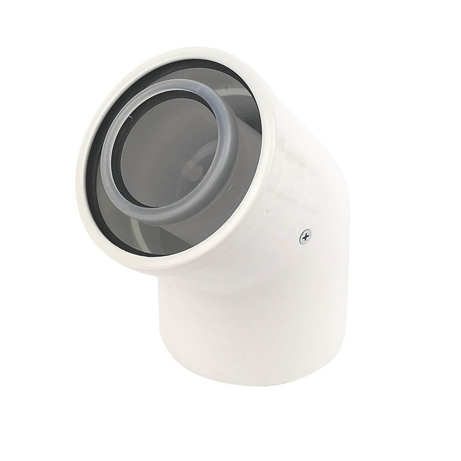 Worcester Bosch Elbow 60/100mm 45° 2 Pack - Image 1