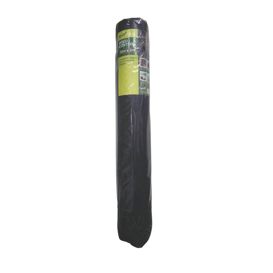 Apollo Weed Control Fabric Membrane Black Long Garden Landscape Cover 50 x 2m - Image 1
