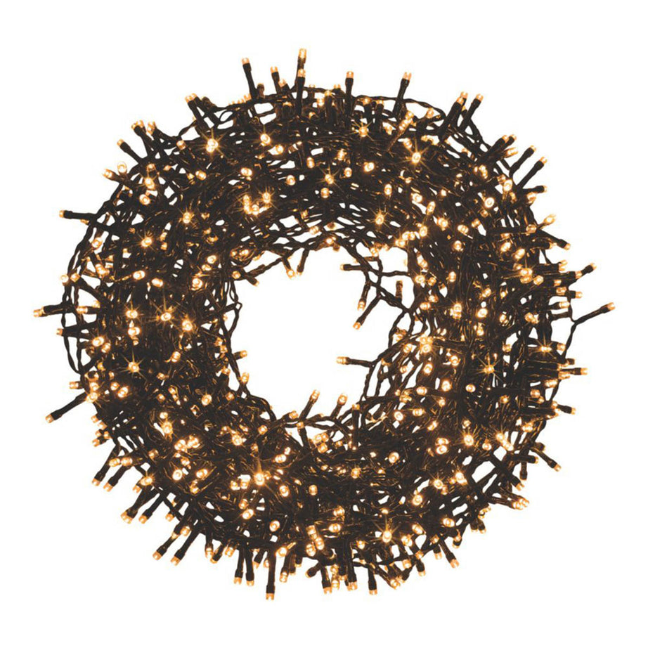 LED String Christmas Lights 1000 Warm White Indoor Outdoor Home Tree Decor - Image 1