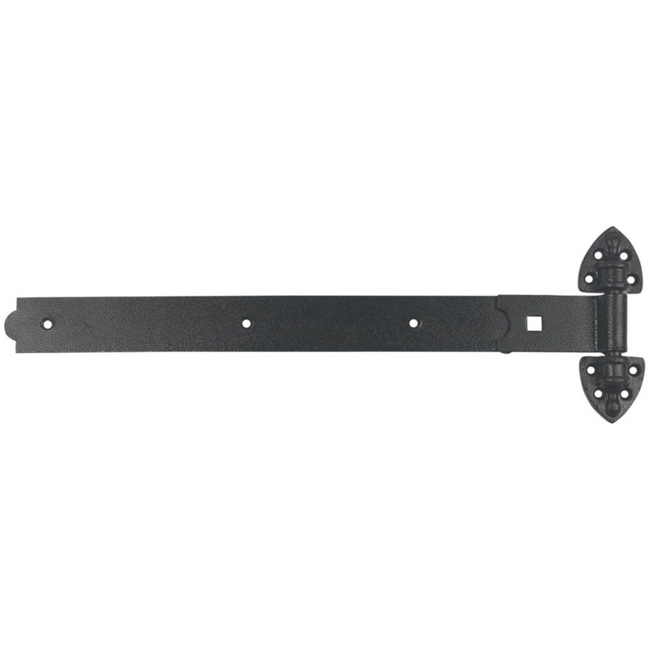 GateMate Reversible Hinges Black Straight Durable 180mm x 24" x 600mm 2 Pack - Image 1