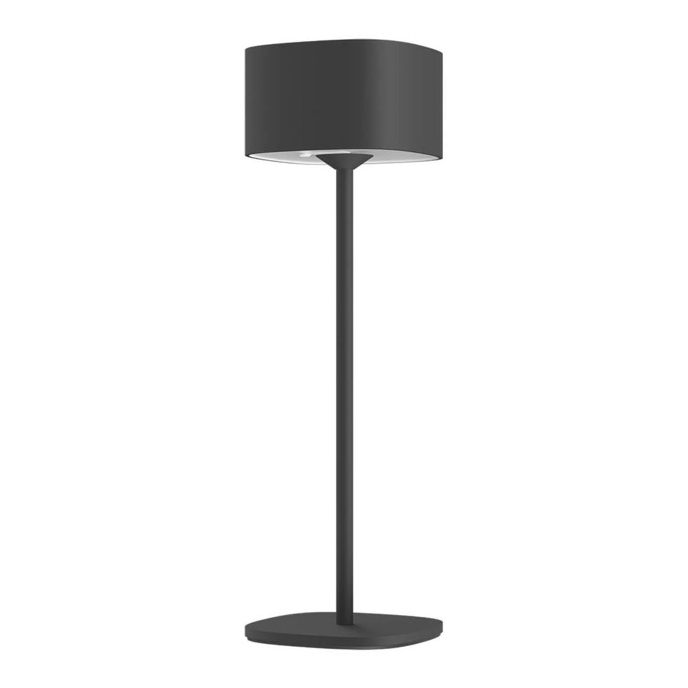 Calex Table Lamp LED Warm White Rechargeable Metal Black Dimmable Modern - Image 1