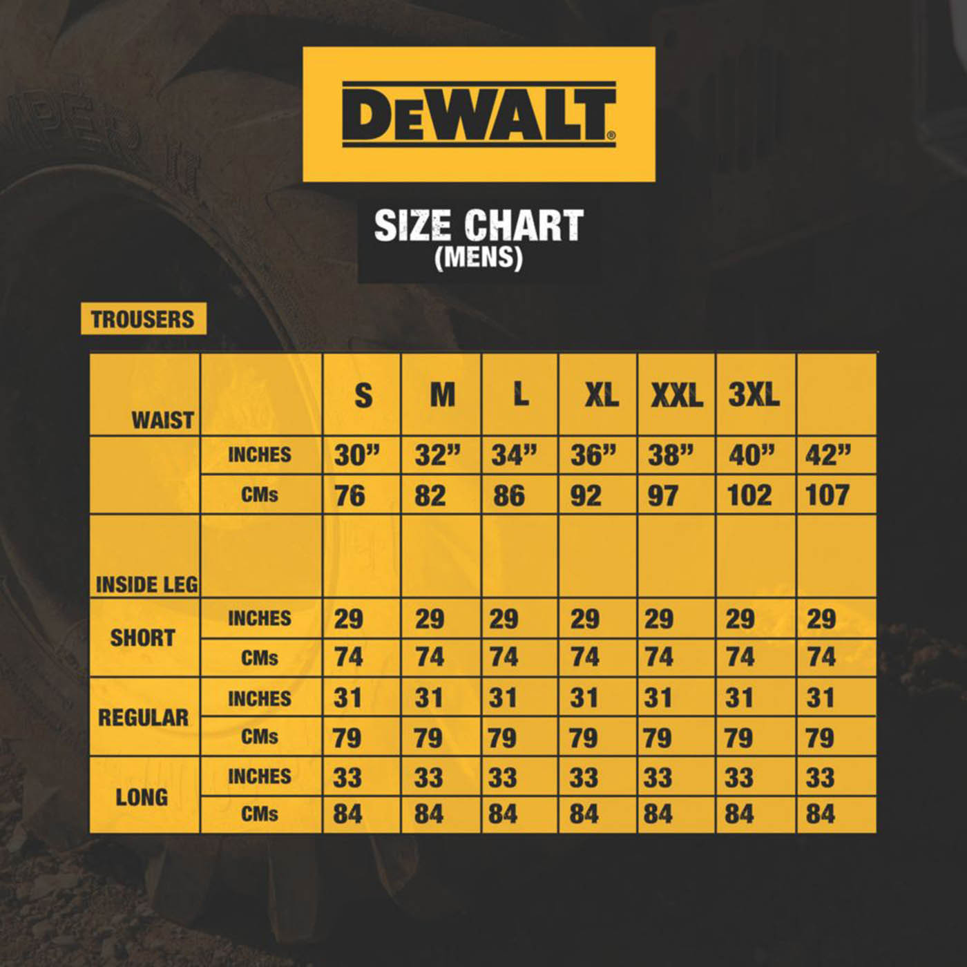 DeWalt Work Trousers Mens Slim Fit Black Breathable Multi Pockets Cargo 32W 29L - Image 2