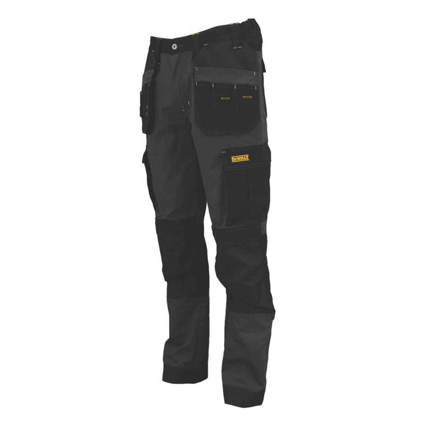 DeWalt Work Trousers Mens Slim Fit Black Breathable Multi Pockets Cargo 32W 29L - Image 6