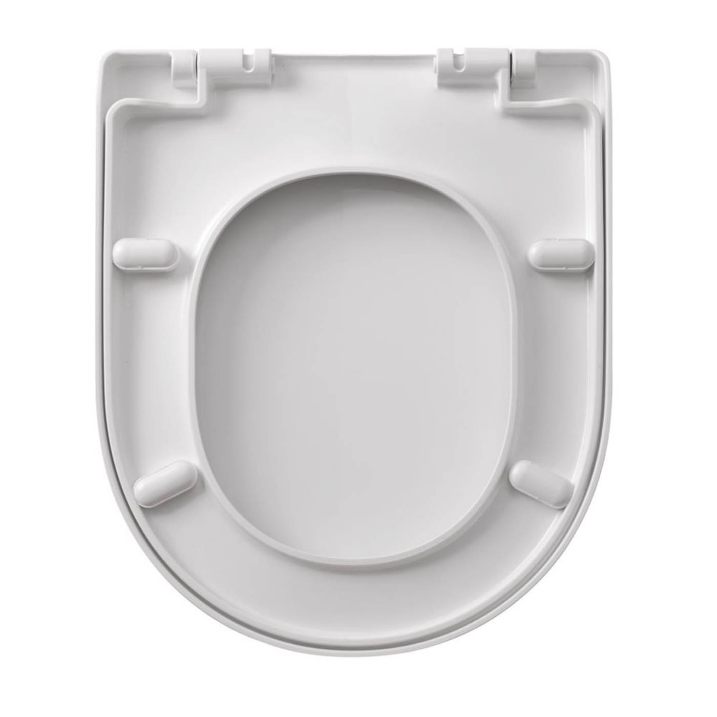 Toilet Seat White Soft Close Quick Release Round WC Heavy Duty Bathroom - Image 5