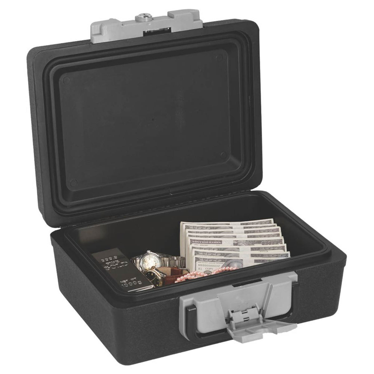 Smith And Locke Safe Chest Fire Rated 6L Lockable Portable Security Box 2 Keys - Image 3