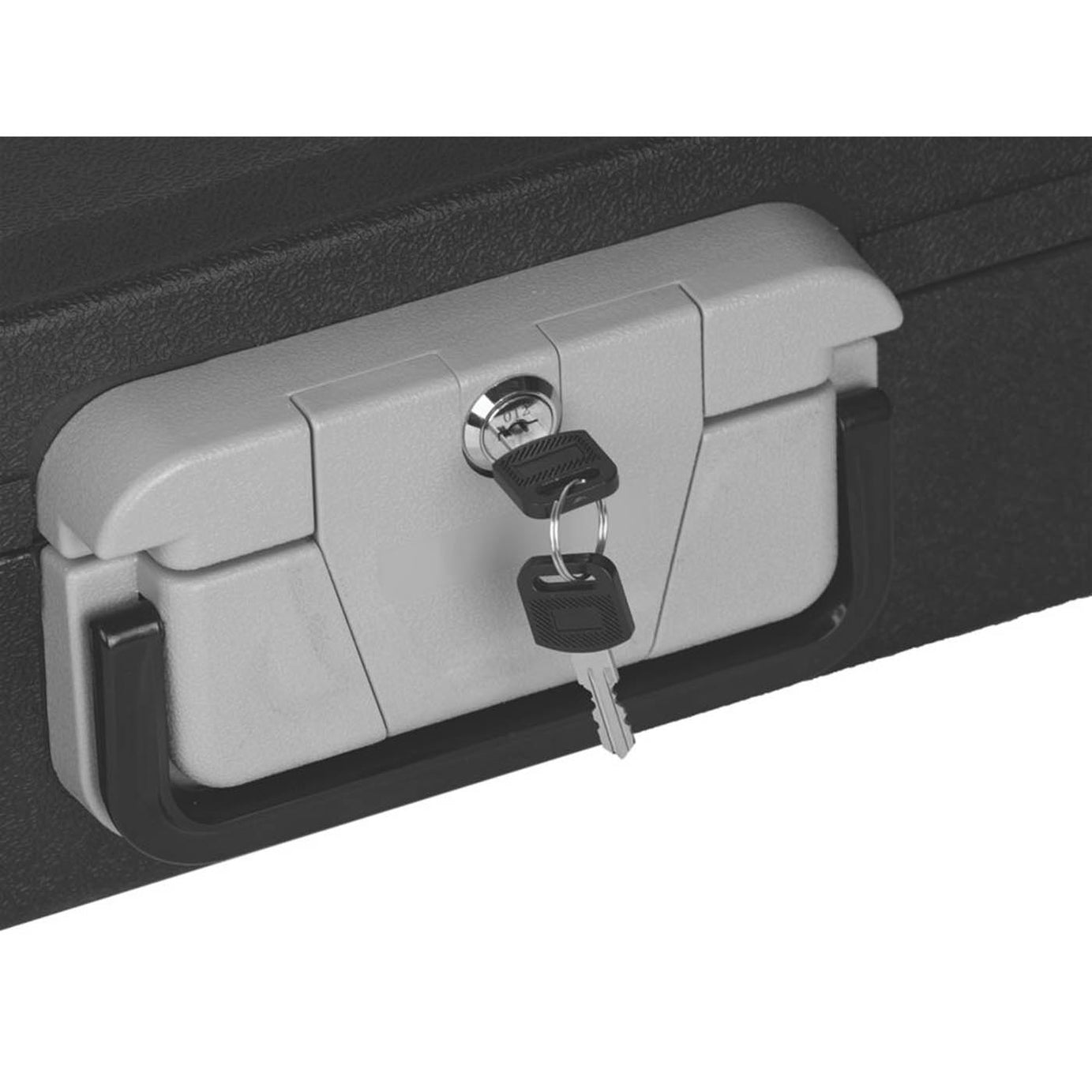 Smith And Locke Safe Chest Fire Rated 6L Lockable Portable Security Box 2 Keys - Image 4