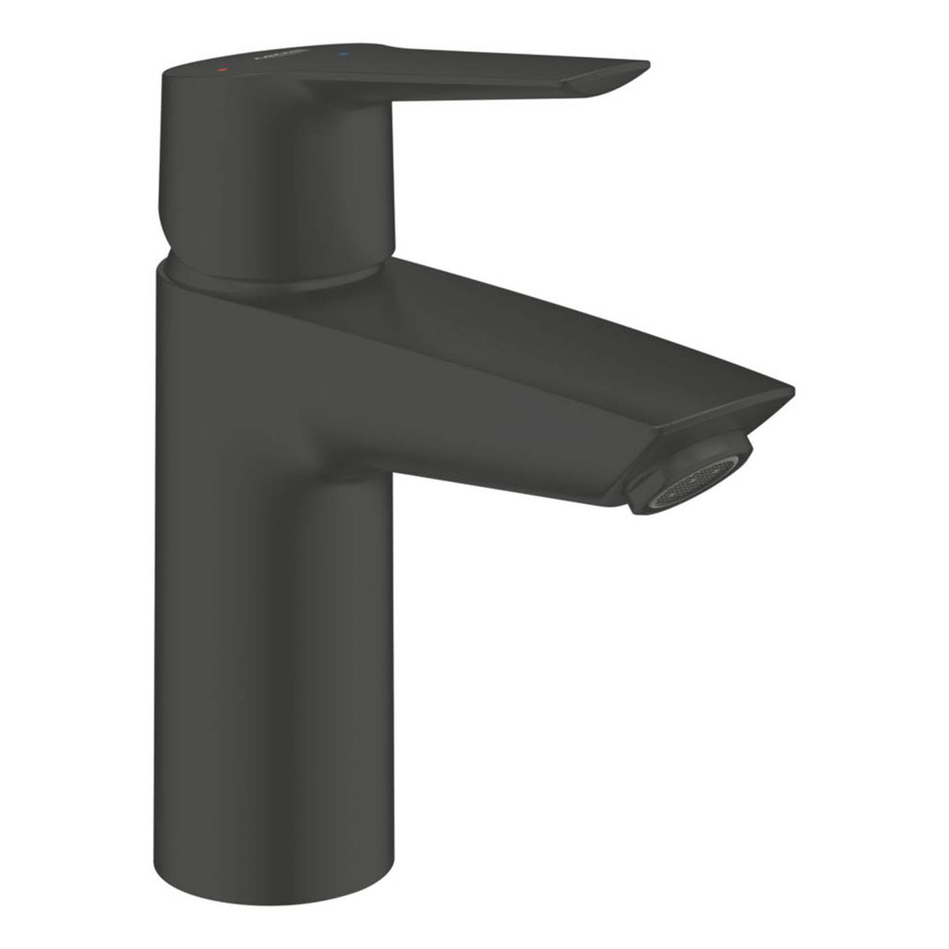 Grohe Bathroom Basin Mixer Tap Mono Single Lever Matt Black Modern 165mm - Image 1