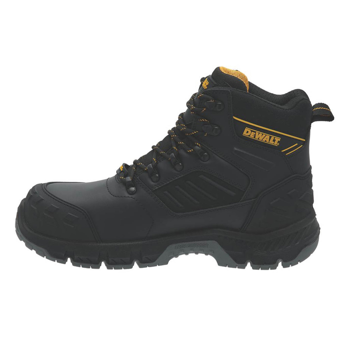 DEWALT Recip 2 Size 12  Black Waterproof Steel Toe Cap Safety Boots - Image 2